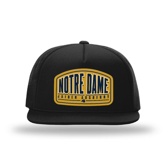 Notre Dame - NCAA Football : Jaiden Ausberry - Foamie Trucker Cap-0
