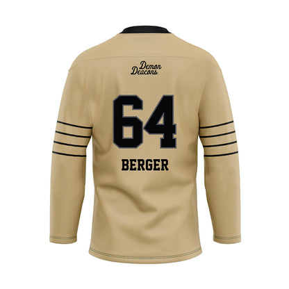 Wake Forest - NCAA Football : Ryan Berger - Hockey Jersey-1