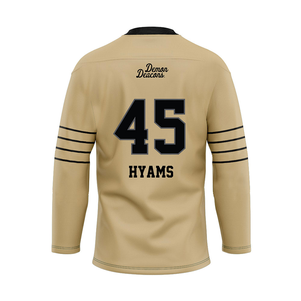 Wake Forest - NCAA Football : Ethan Hyams - Hockey Jersey-1