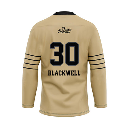 Wake Forest - NCAA Football : Jerron Blackwell - Hockey Jersey-1
