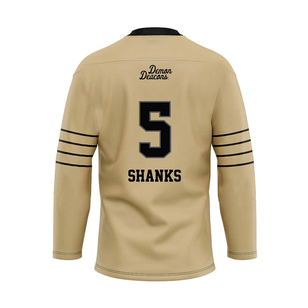 Wake Forest - NCAA Football : Kam Shanks - Hockey Jersey-1