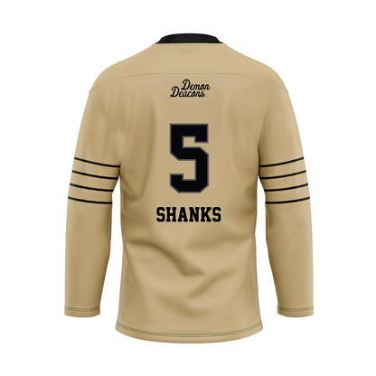 Wake Forest - NCAA Football : Kam Shanks - Hockey Jersey-1