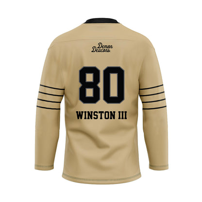Wake Forest - NCAA Football : Braxton Winston III - Hockey Jersey-1