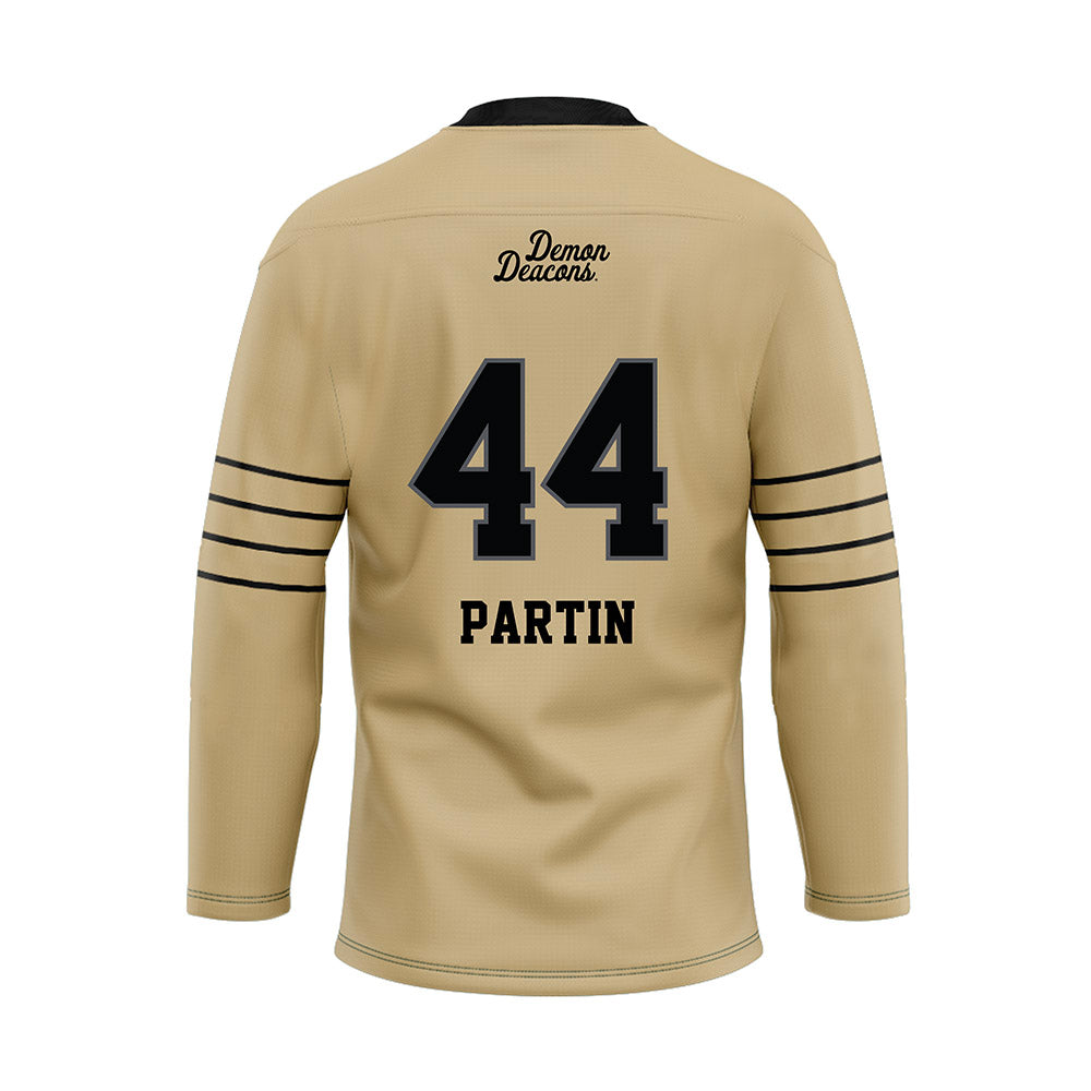 Wake Forest - NCAA Football : Monroe Partin - Hockey Jersey-1