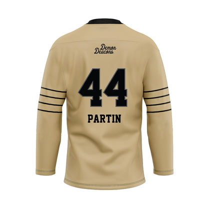 Wake Forest - NCAA Football : Monroe Partin - Hockey Jersey-1
