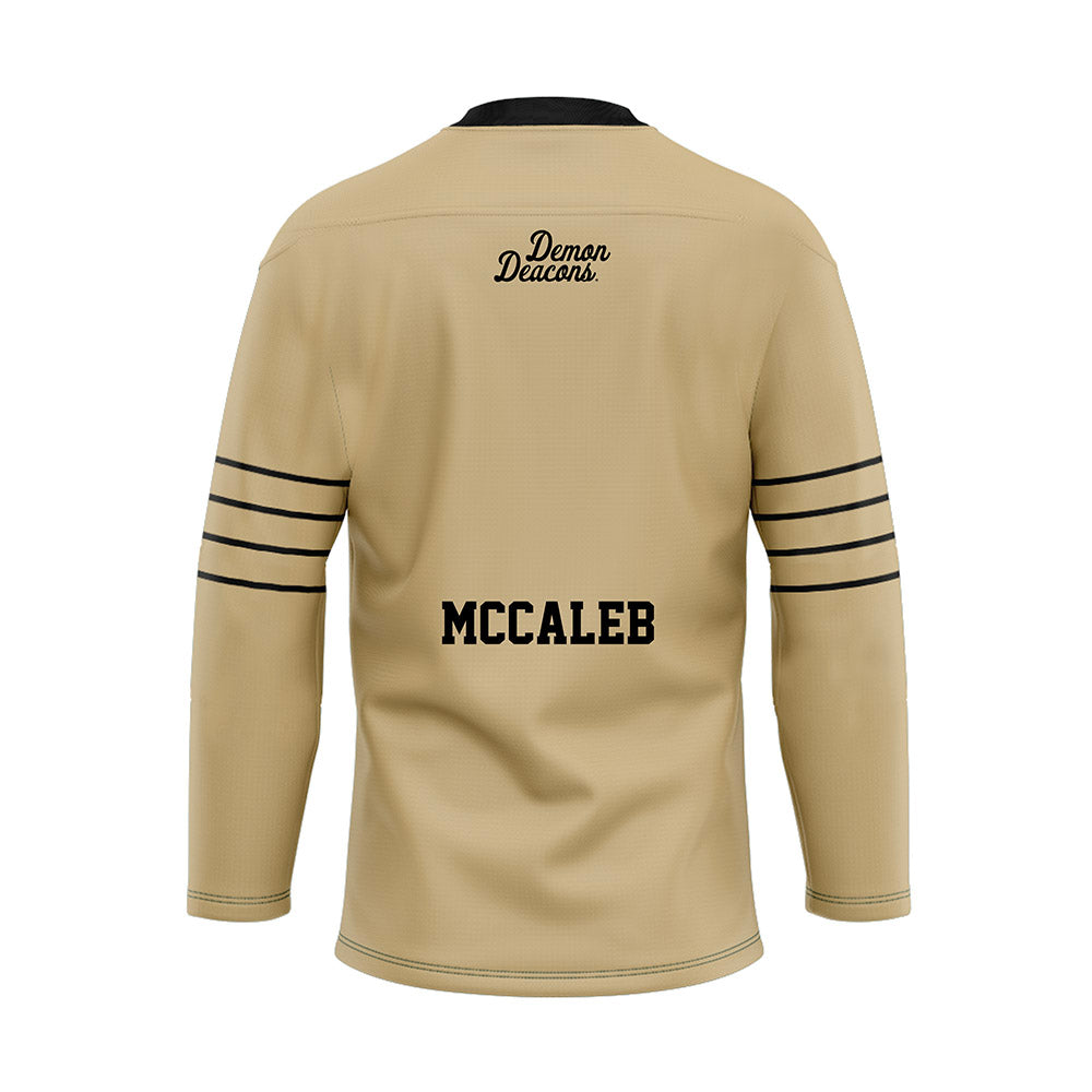 Wake Forest - NCAA Football : Kyndall McCaleb - Hockey Jersey-1