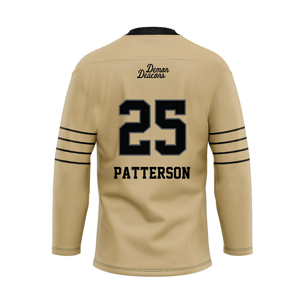 Wake Forest - NCAA Football : Josh Patterson - Hockey Jersey-1