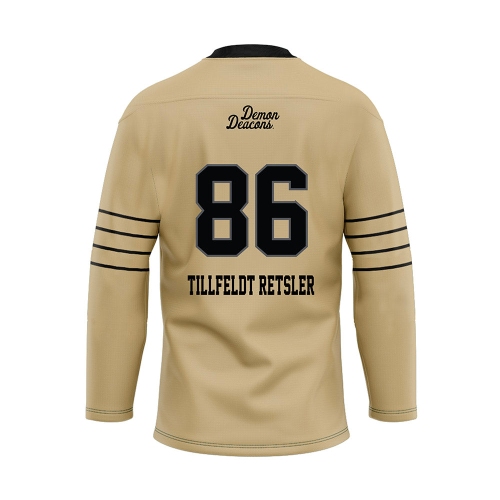 Wake Forest - NCAA Football : Maximilian Tillfeldt Retsler - Hockey Jersey-1