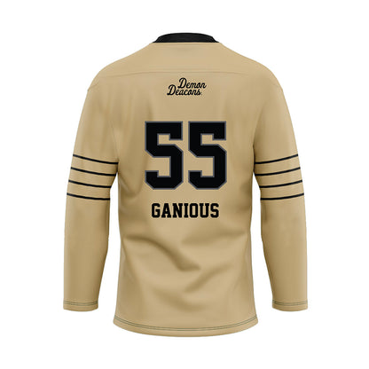 Wake Forest - NCAA Football : Bryce Ganious - Hockey Jersey-1