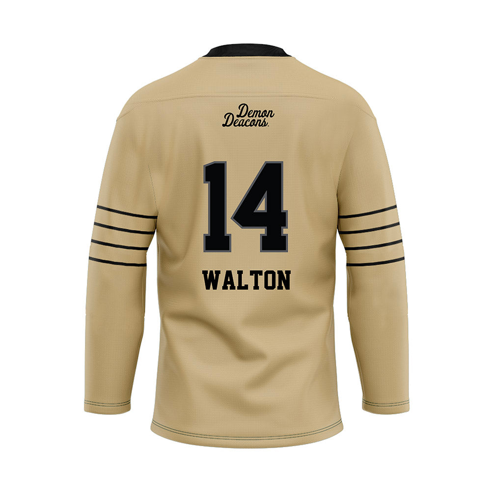 Wake Forest - NCAA Football : Tyler Walton - Hockey Jersey-1