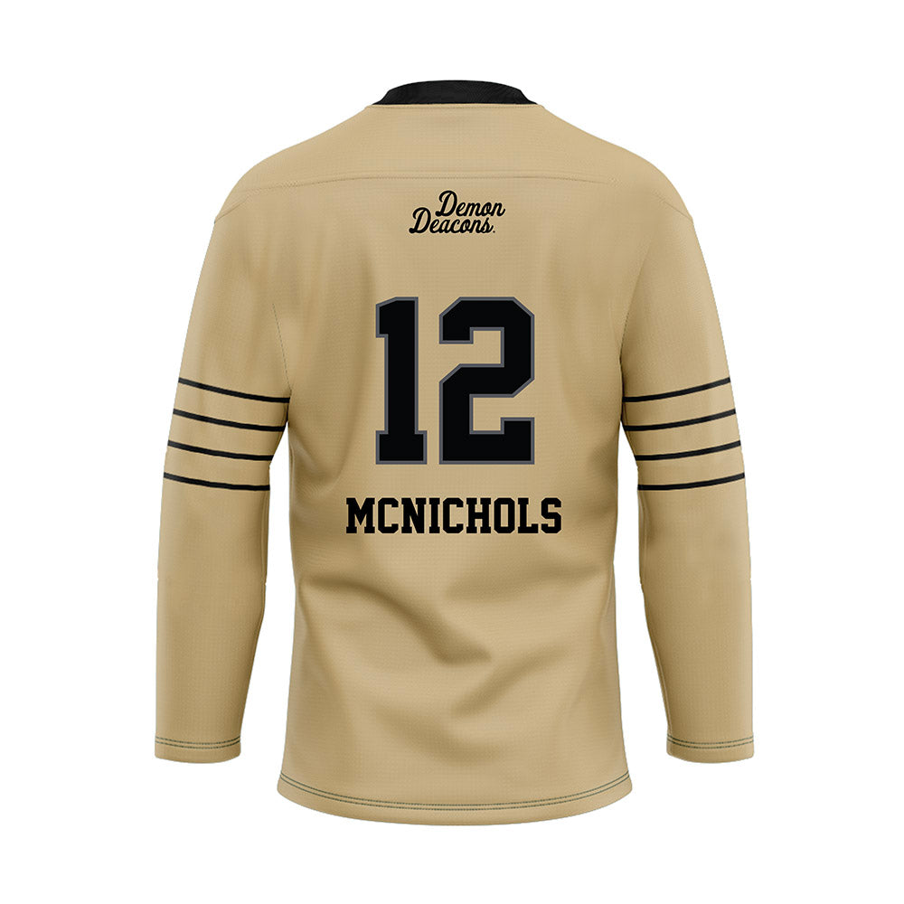 Wake Forest - NCAA Football : Tylan McNichols - Hockey Jersey-1