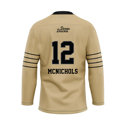 Wake Forest - NCAA Football : Tylan McNichols - Hockey Jersey-1