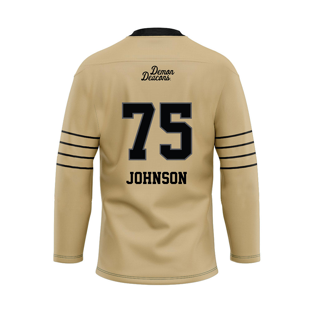 Wake Forest - NCAA Football : Derrell Johnson - Hockey Jersey-1