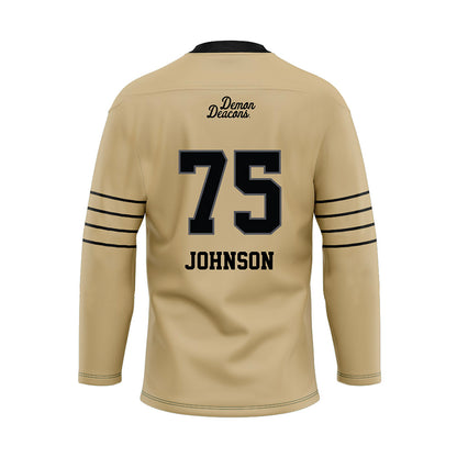 Wake Forest - NCAA Football : Derrell Johnson - Hockey Jersey-1