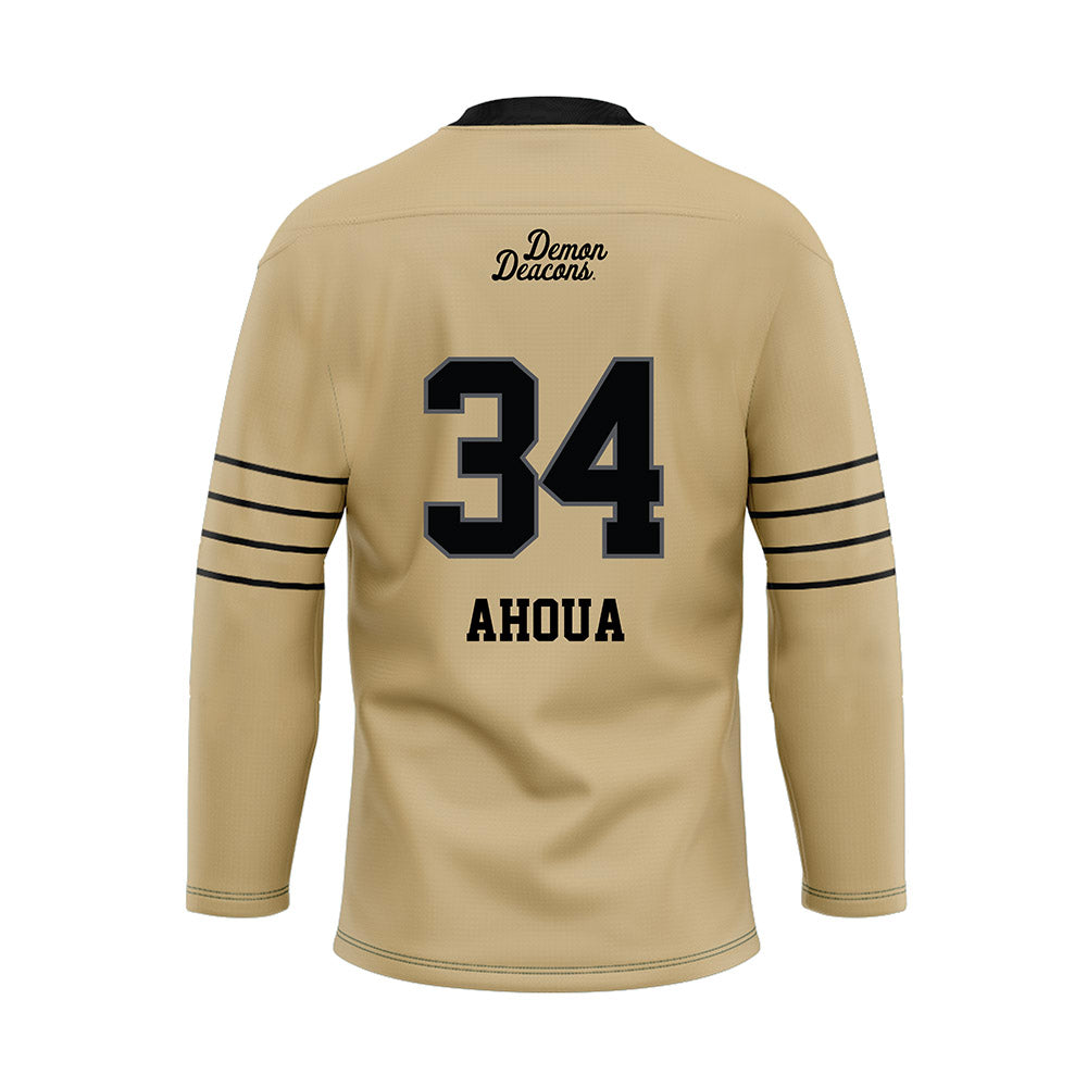 Wake Forest - NCAA Football : Micheal Ahoua - Hockey Jersey-1