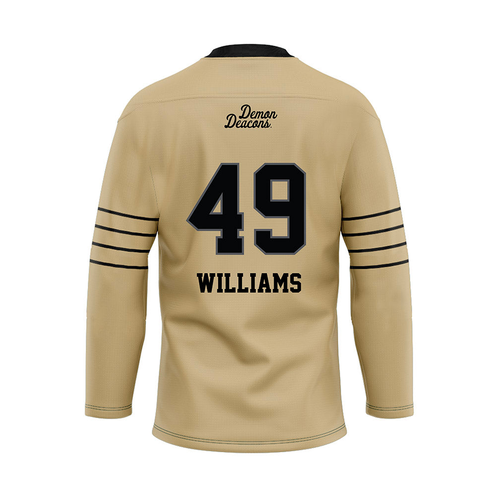 Wake Forest - NCAA Football : Eric Williams - Hockey Jersey-1