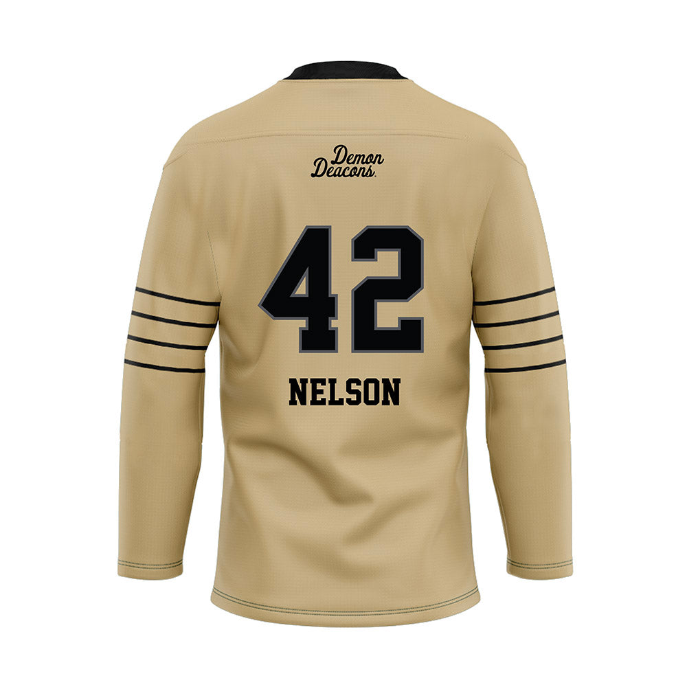 Wake Forest - NCAA Football : Isaac Nelson - Hockey Jersey-1