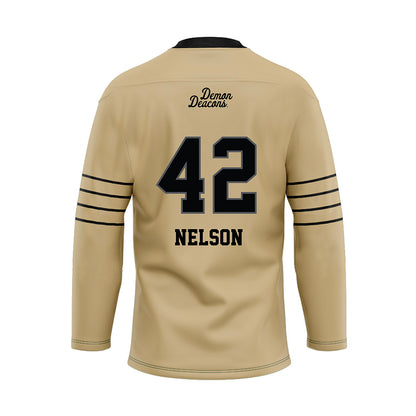 Wake Forest - NCAA Football : Isaac Nelson - Hockey Jersey-1