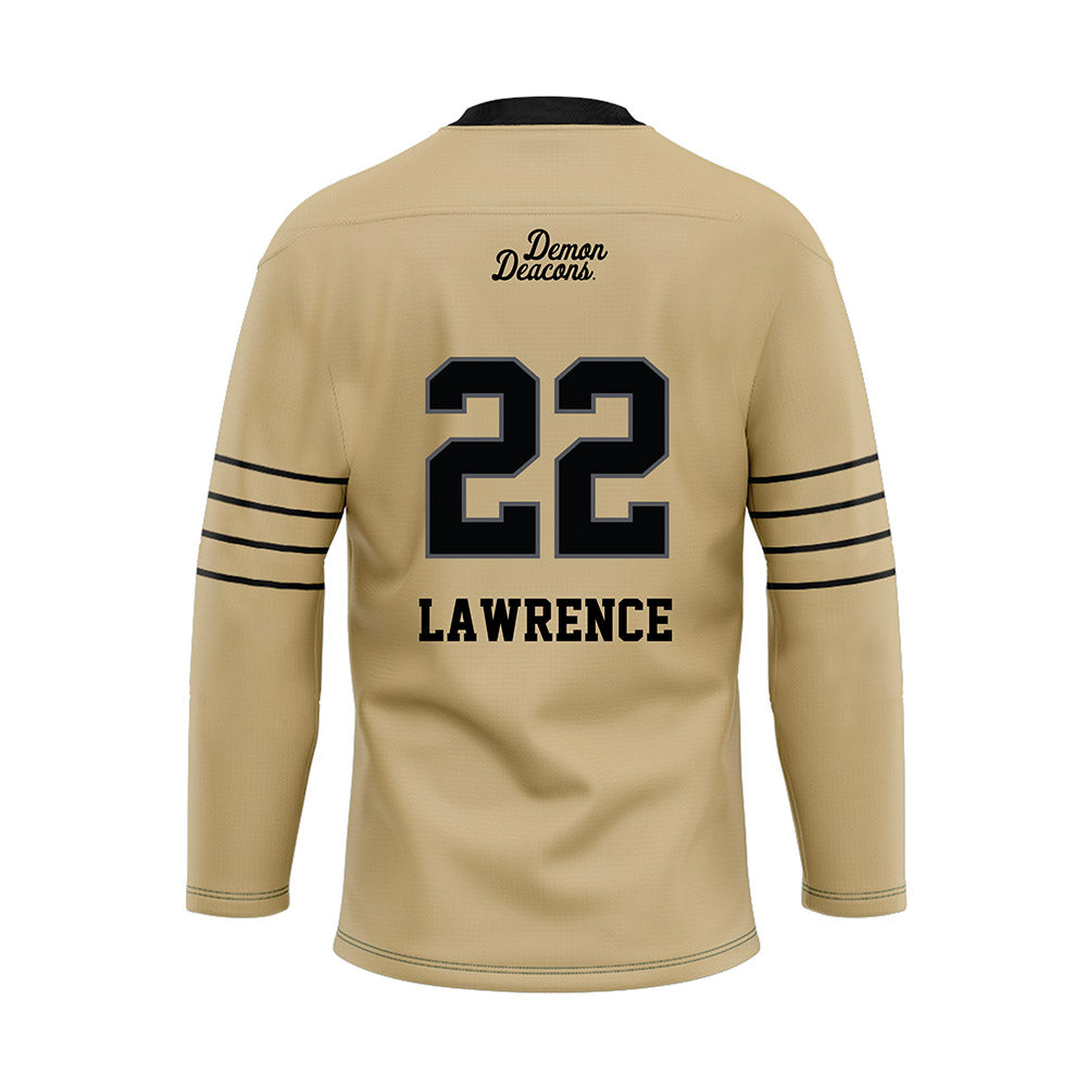 Wake Forest - NCAA Football : Deuce Lawrence - Hockey Jersey-1