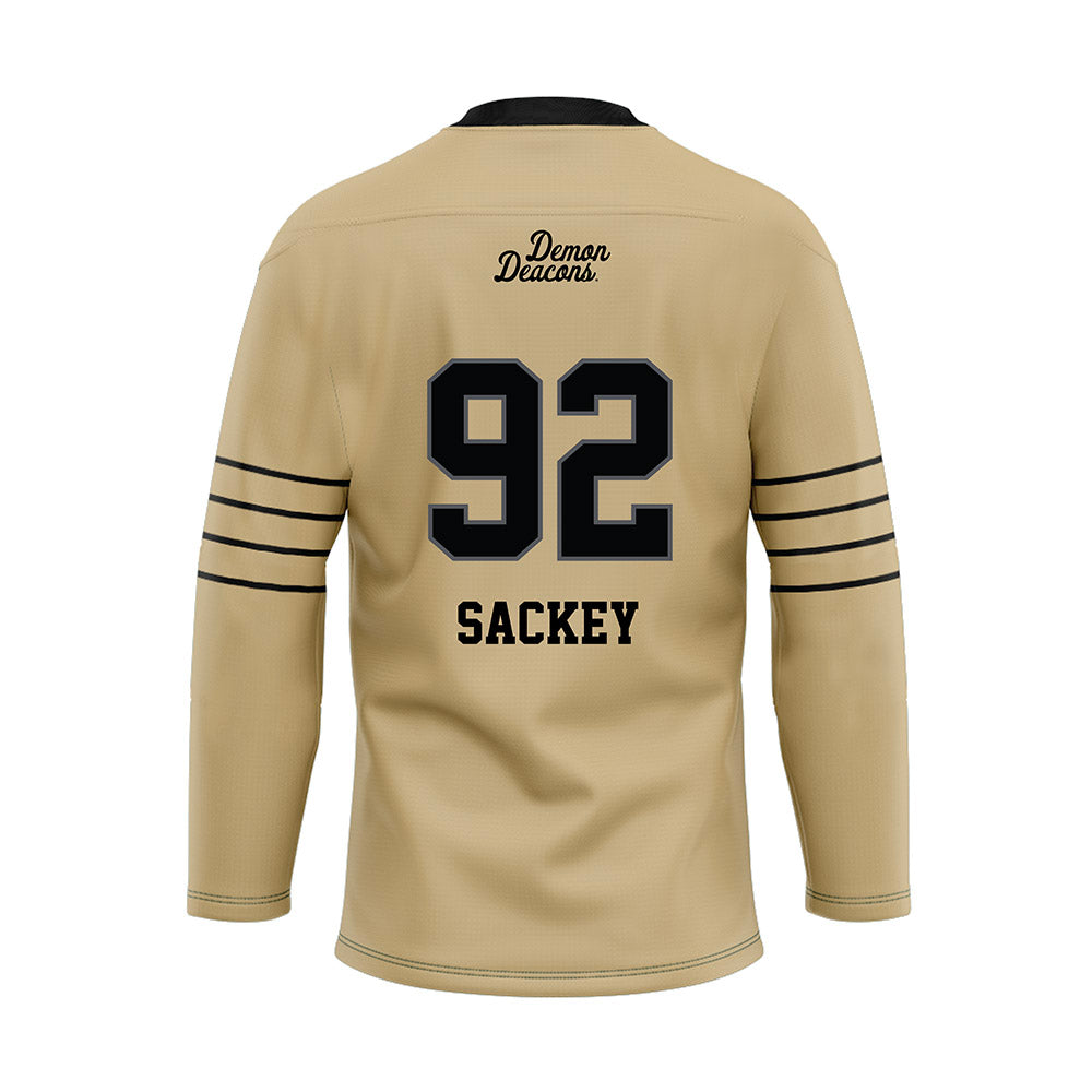 Wake Forest - NCAA Football : Sefa Sackey - Hockey Jersey-1
