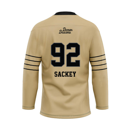Wake Forest - NCAA Football : Sefa Sackey - Hockey Jersey-1