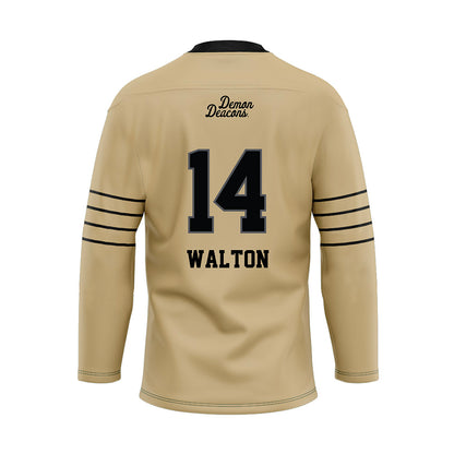 Wake Forest - NCAA Football : Tyler Walton - Hockey Jersey-1