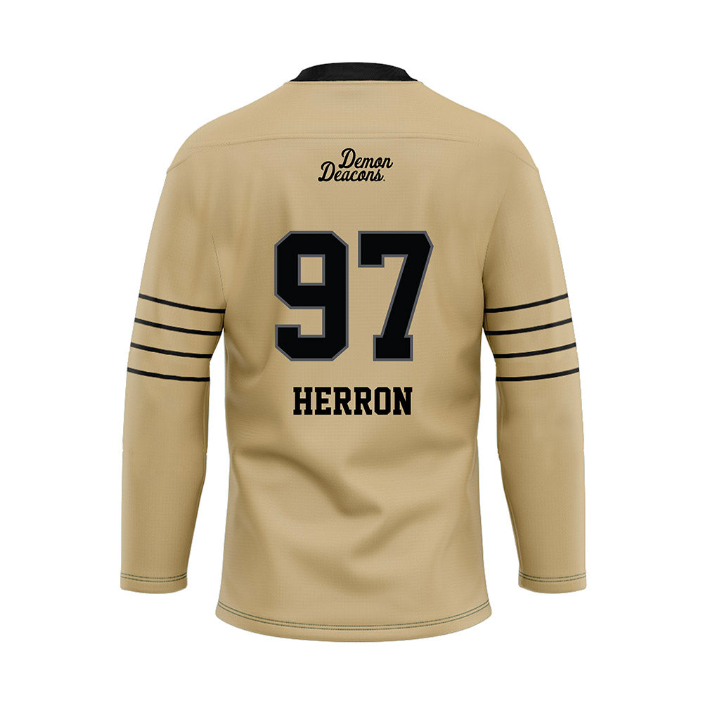 Wake Forest - NCAA Football : Matthew Herron - Hockey Jersey-1