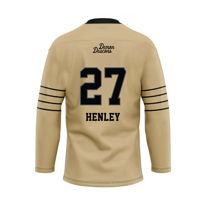 Wake Forest - NCAA Football : Ryan Henley - Hockey Jersey-1