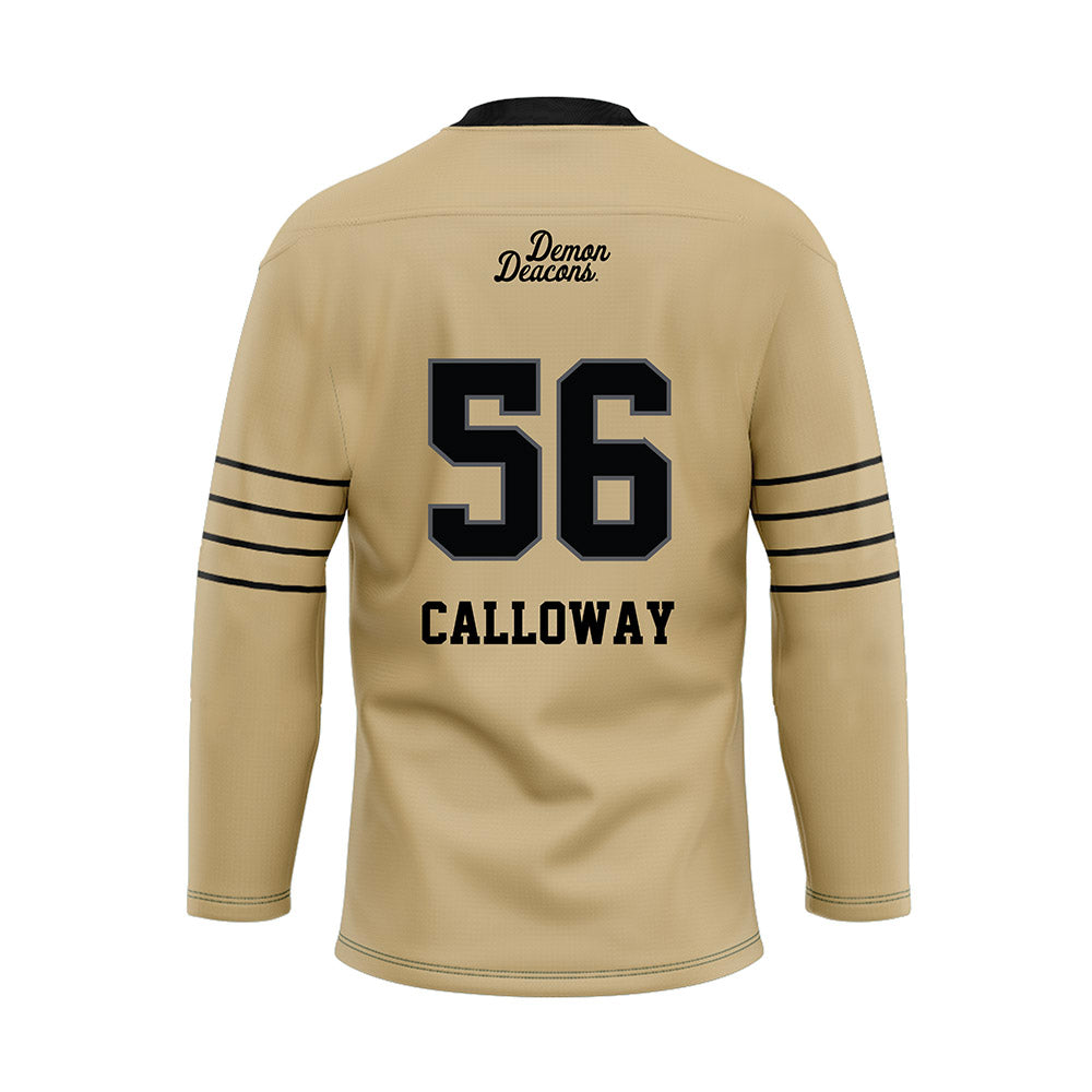 Wake Forest - NCAA Football : Ethan Calloway - Hockey Jersey-1