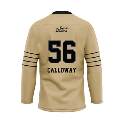 Wake Forest - NCAA Football : Ethan Calloway - Hockey Jersey-1