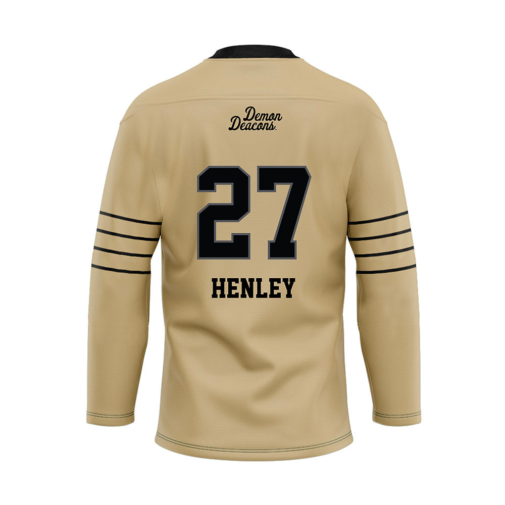 Wake Forest - NCAA Football : Ryan Henley - Hockey Jersey-1