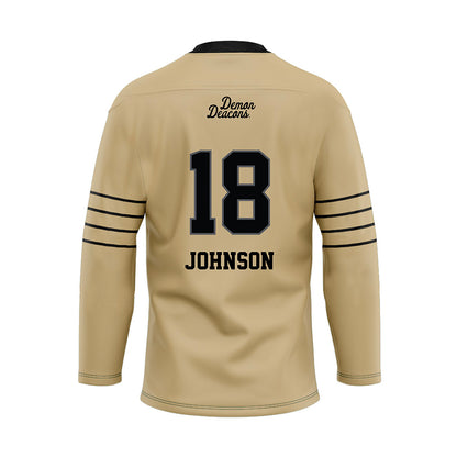 Wake Forest - NCAA Football : DJ Johnson - Hockey Jersey-1