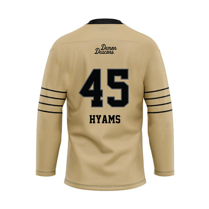 Wake Forest - NCAA Football : Ethan Hyams - Hockey Jersey-1