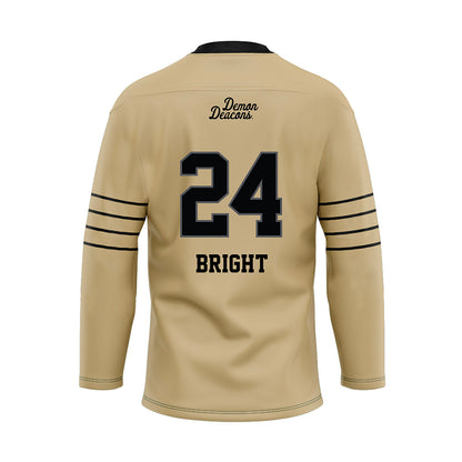 Wake Forest - NCAA Football : Micah Bright - Hockey Jersey-1