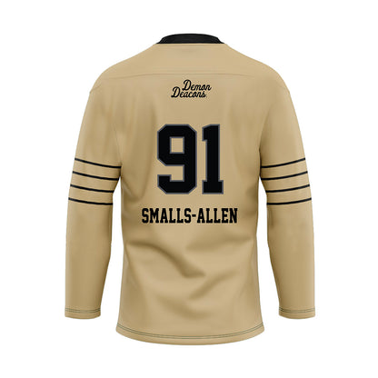 Wake Forest - NCAA Football : Lucas Smalls-Allen - Hockey Jersey-1
