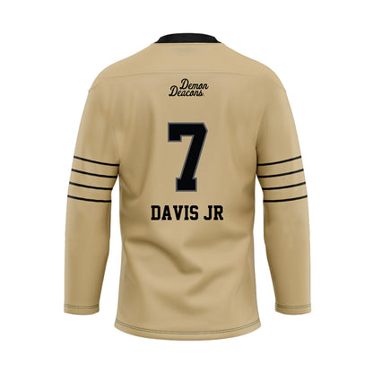 Wake Forest - NCAA Football : Wondame Davis Jr - Hockey Jersey-1
