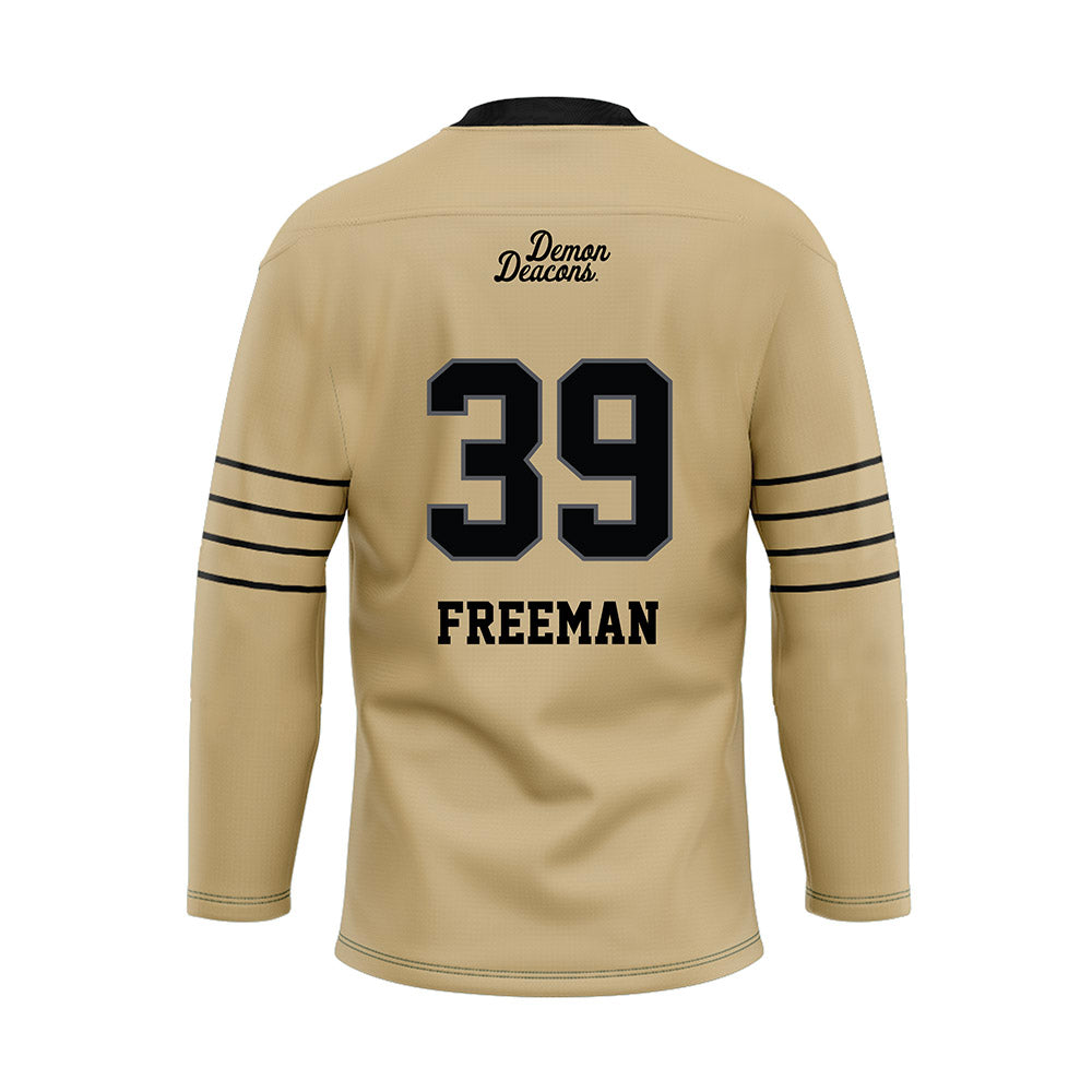 Wake Forest - NCAA Football : Wyatt Freeman - Hockey Jersey-1