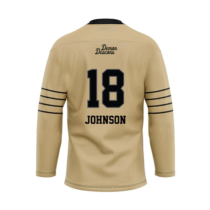 Wake Forest - NCAA Football : DJ Johnson - Hockey Jersey-1