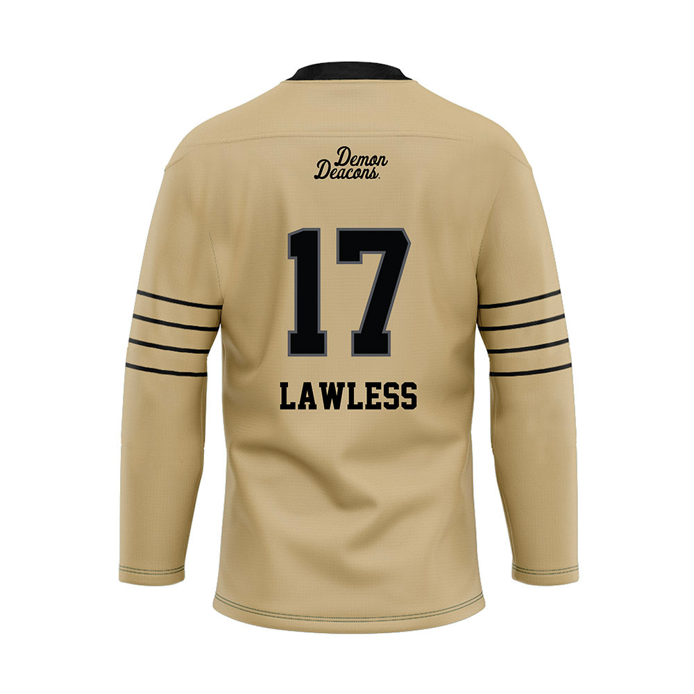 Wake Forest - NCAA Football : Grant Lawless - Hockey Jersey-1