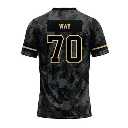 Wake Forest - NCAA Football : Will Way - Camo Premium Football Jersey-1