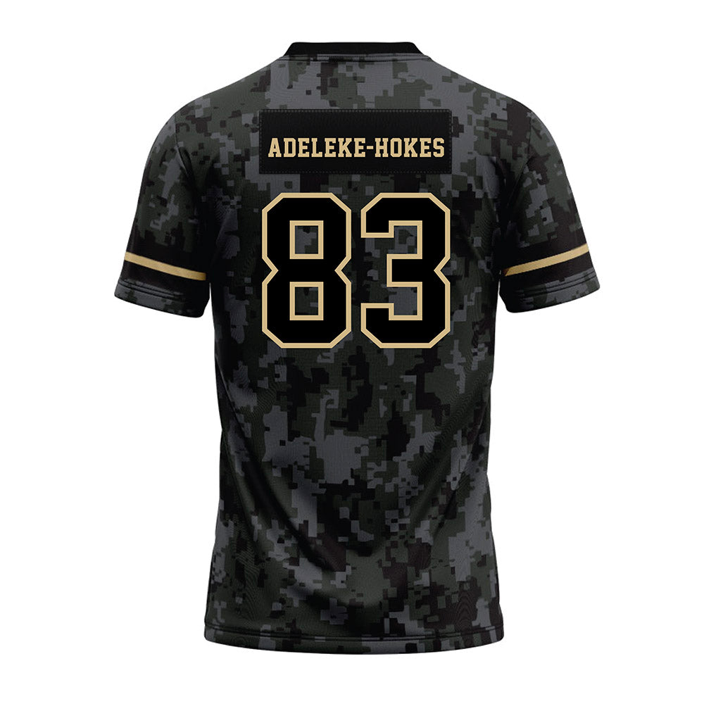 Wake Forest - NCAA Football : Kobe Adeleke-Hokes - Camo Premium Football Jersey-1