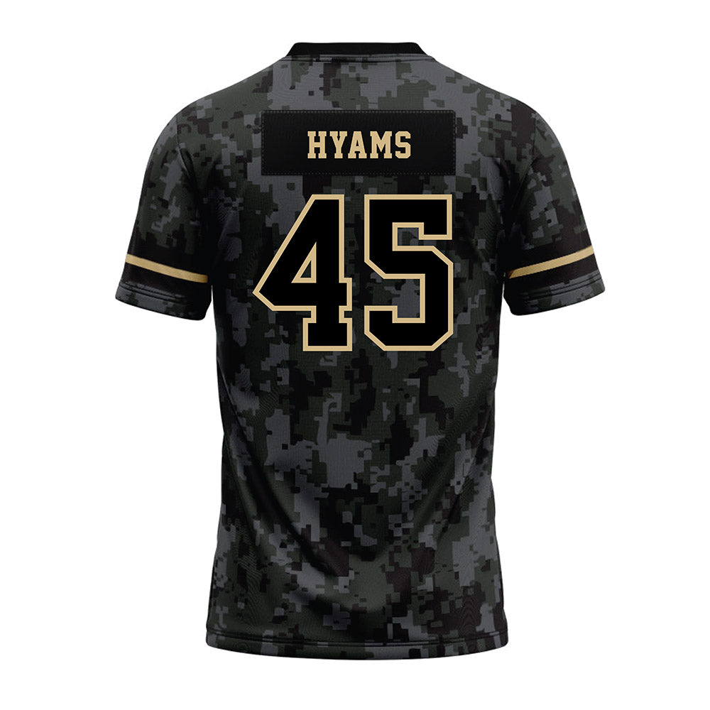 Wake Forest - NCAA Football : Ethan Hyams - Camo Premium Football Jersey-1