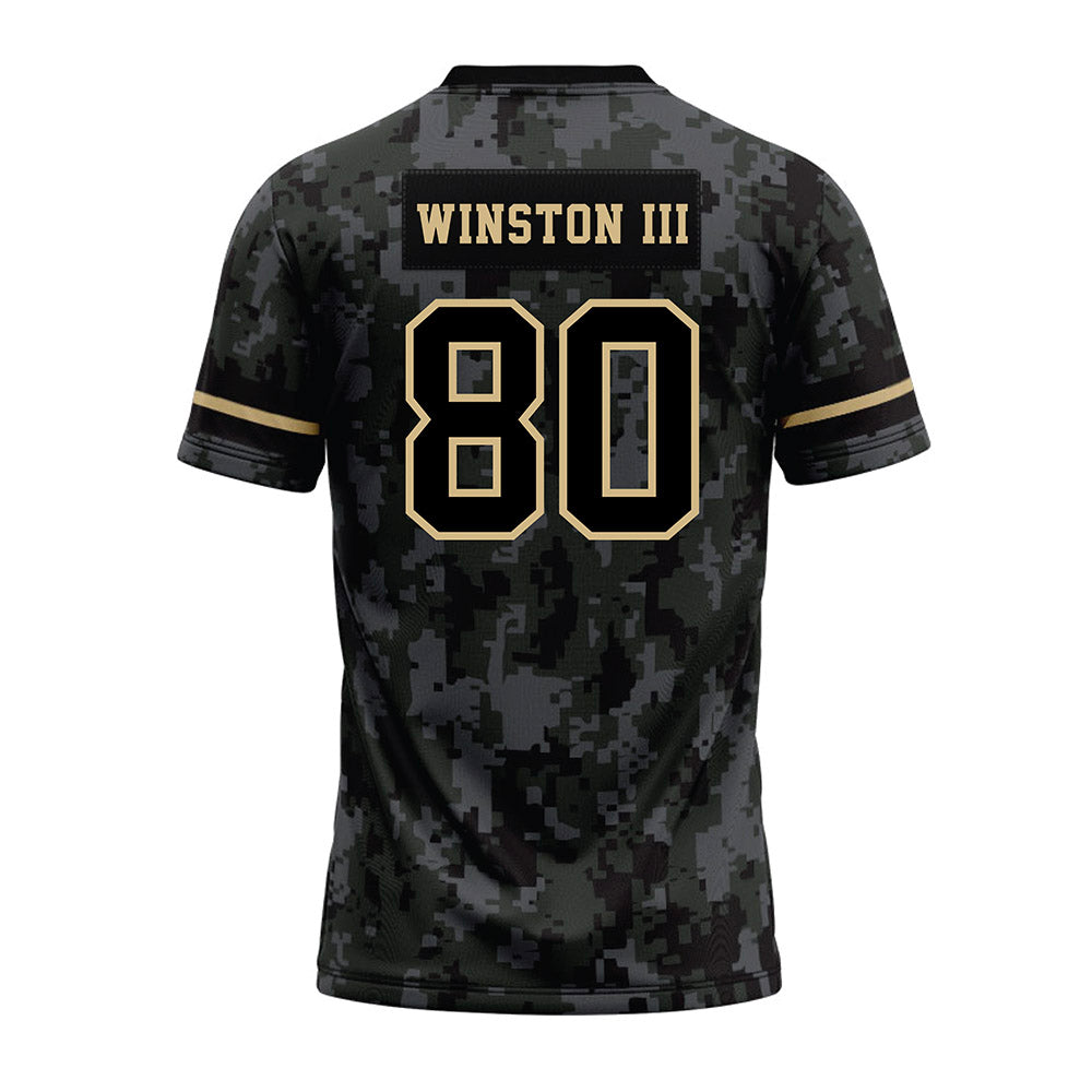 Wake Forest - NCAA Football : Braxton Winston III - Camo Premium Football Jersey-1