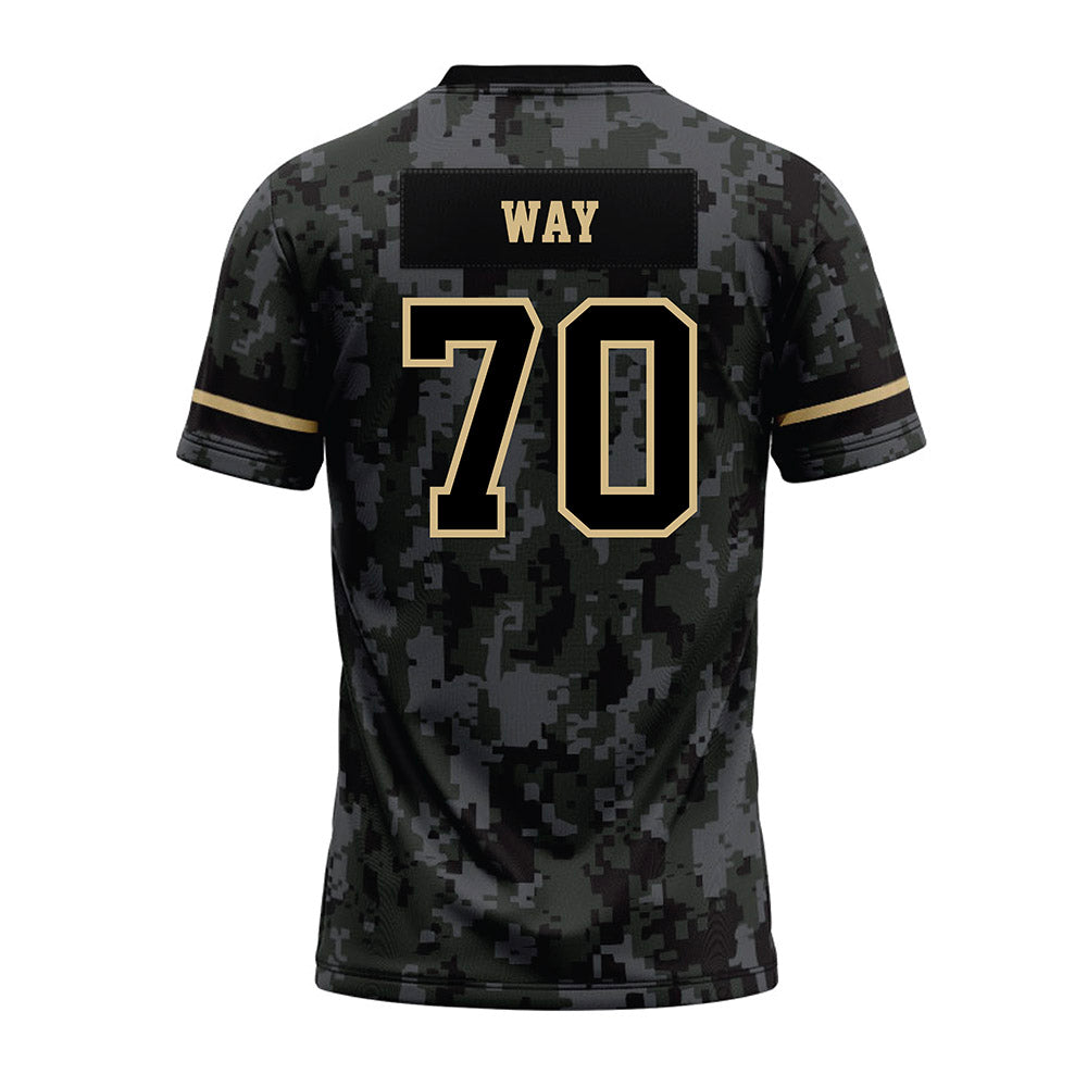Wake Forest - NCAA Football : Will Way - Camo Premium Football Jersey-1