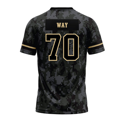 Wake Forest - NCAA Football : Will Way - Camo Premium Football Jersey-1