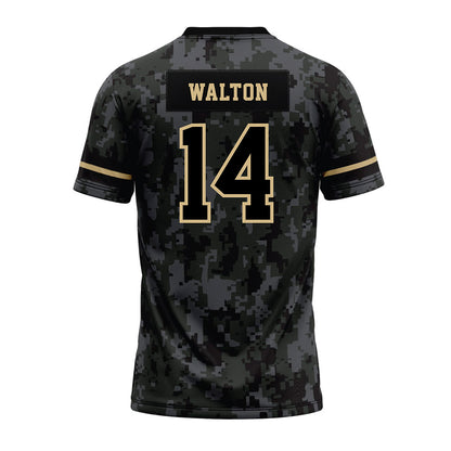 Wake Forest - NCAA Football : Tyler Walton - Camo Premium Football Jersey-1