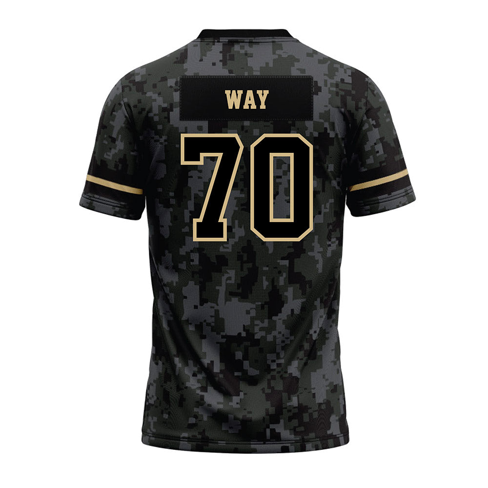 Wake Forest - NCAA Football : Will Way - Camo Premium Football Jersey-1