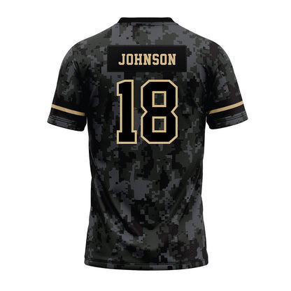 Wake Forest - NCAA Football : DJ Johnson - Camo Premium Football Jersey-1