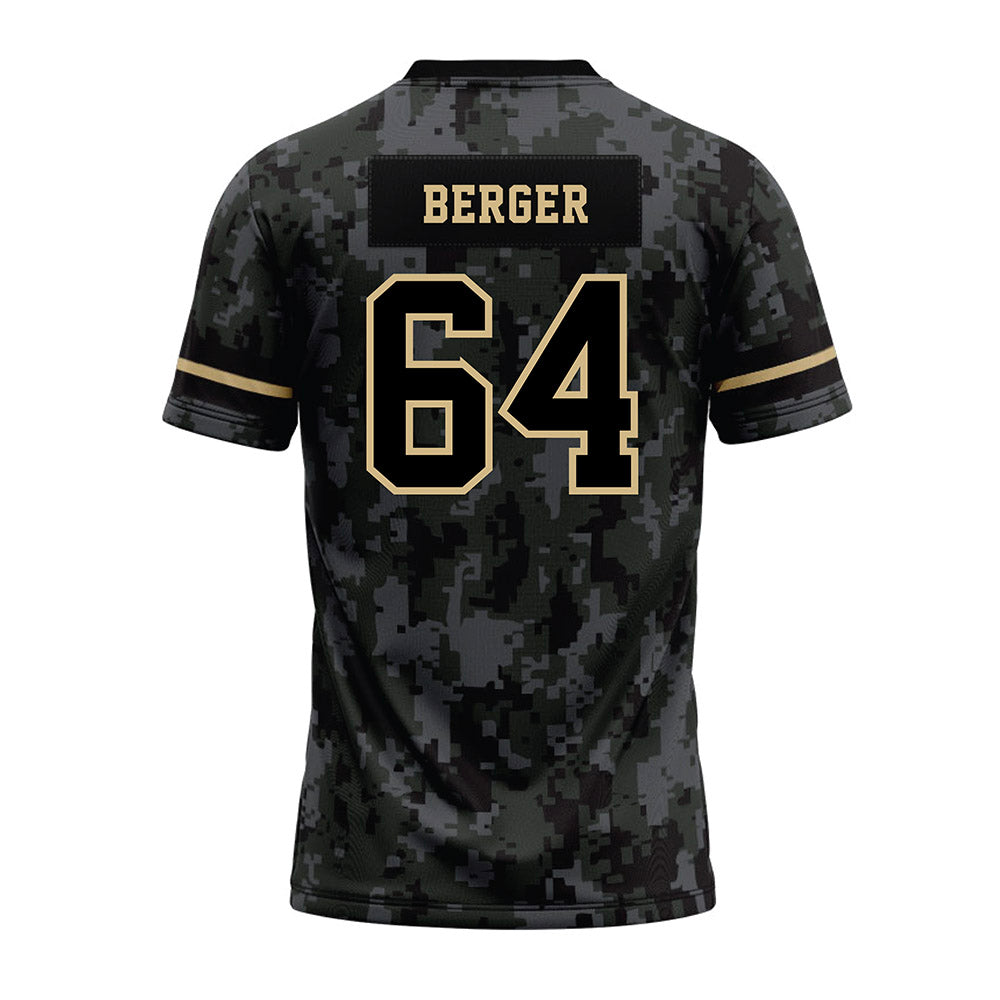 Wake Forest - NCAA Football : Ryan Berger - Camo Premium Football Jersey-1