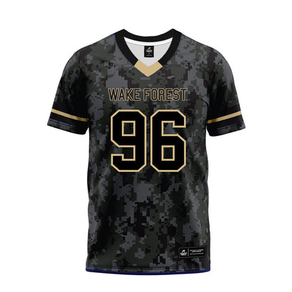 Wake Forest - NCAA Football : Cooper Long - Camo Premium Football Jersey-0
